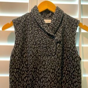 Calvin Klein | gray/black leopard print dress | sm